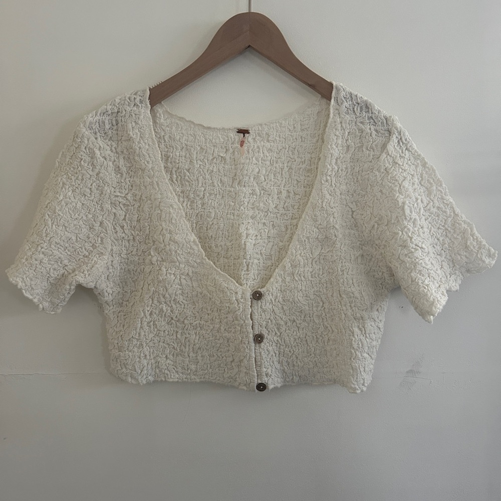 Free People Double the Fun Crop Top